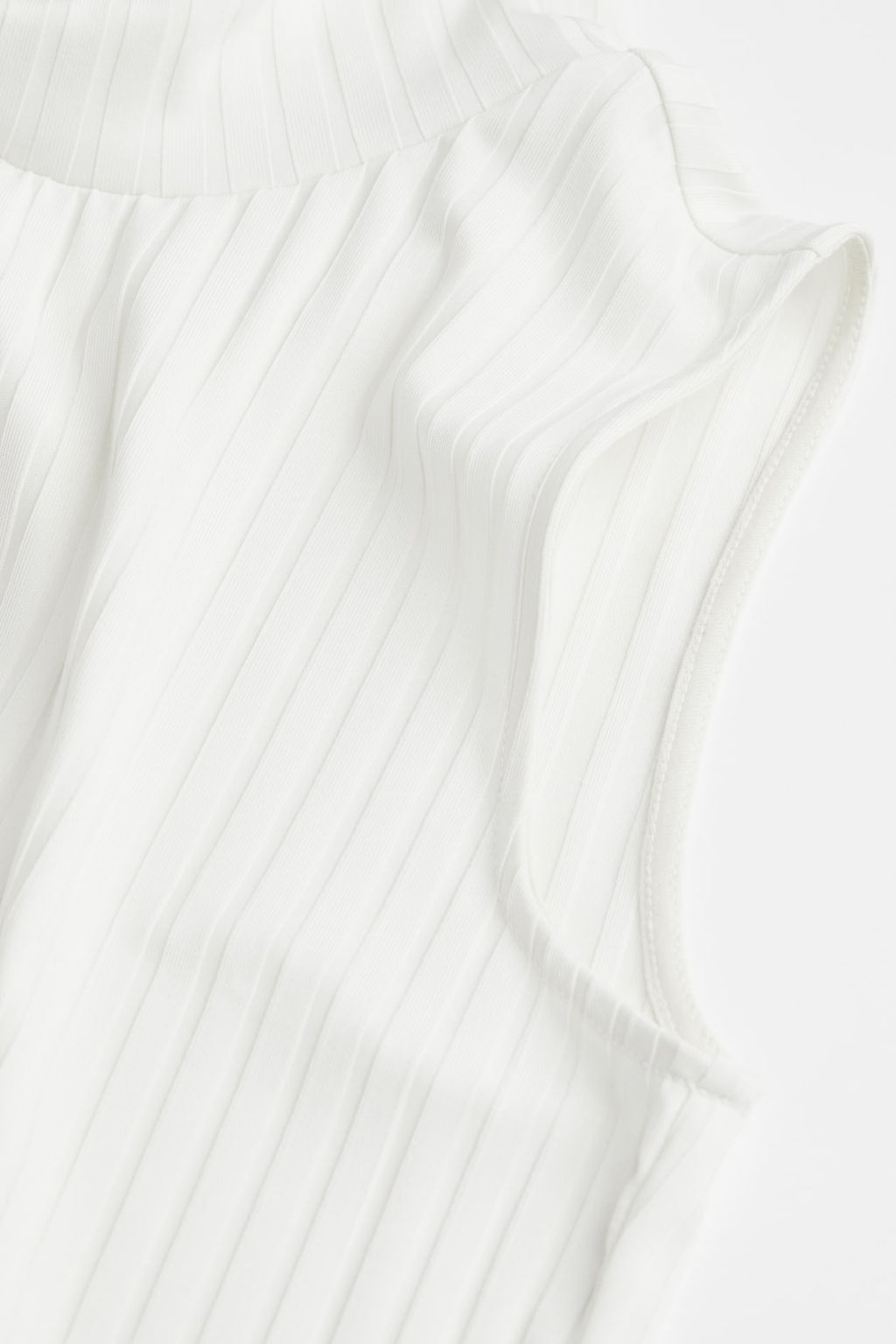 Ribbed stand-up collar top - H&m фото 2