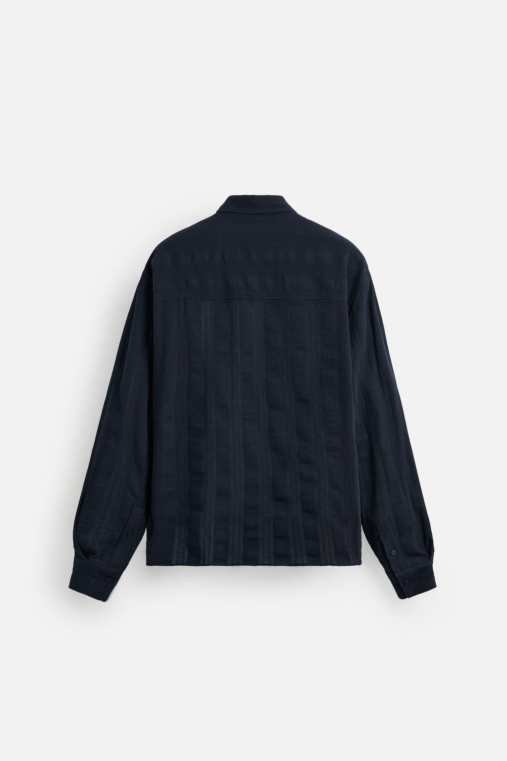 STRIPED TEXTURED SHIRT - Zara фото 8
