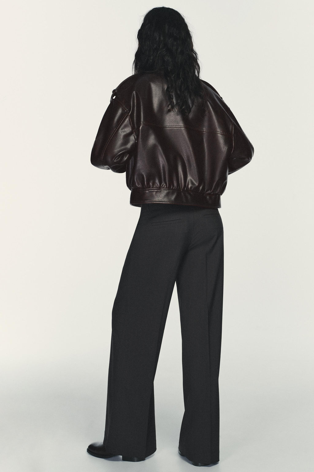 LOW-RISE PINSTRIPE TROUSERS - Zara фото 6