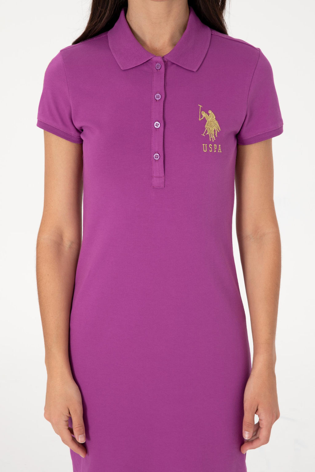 Kad_n Menek_e Polo Yaka Mini Boy _rme Elbise - U.s. polo assn фото 5