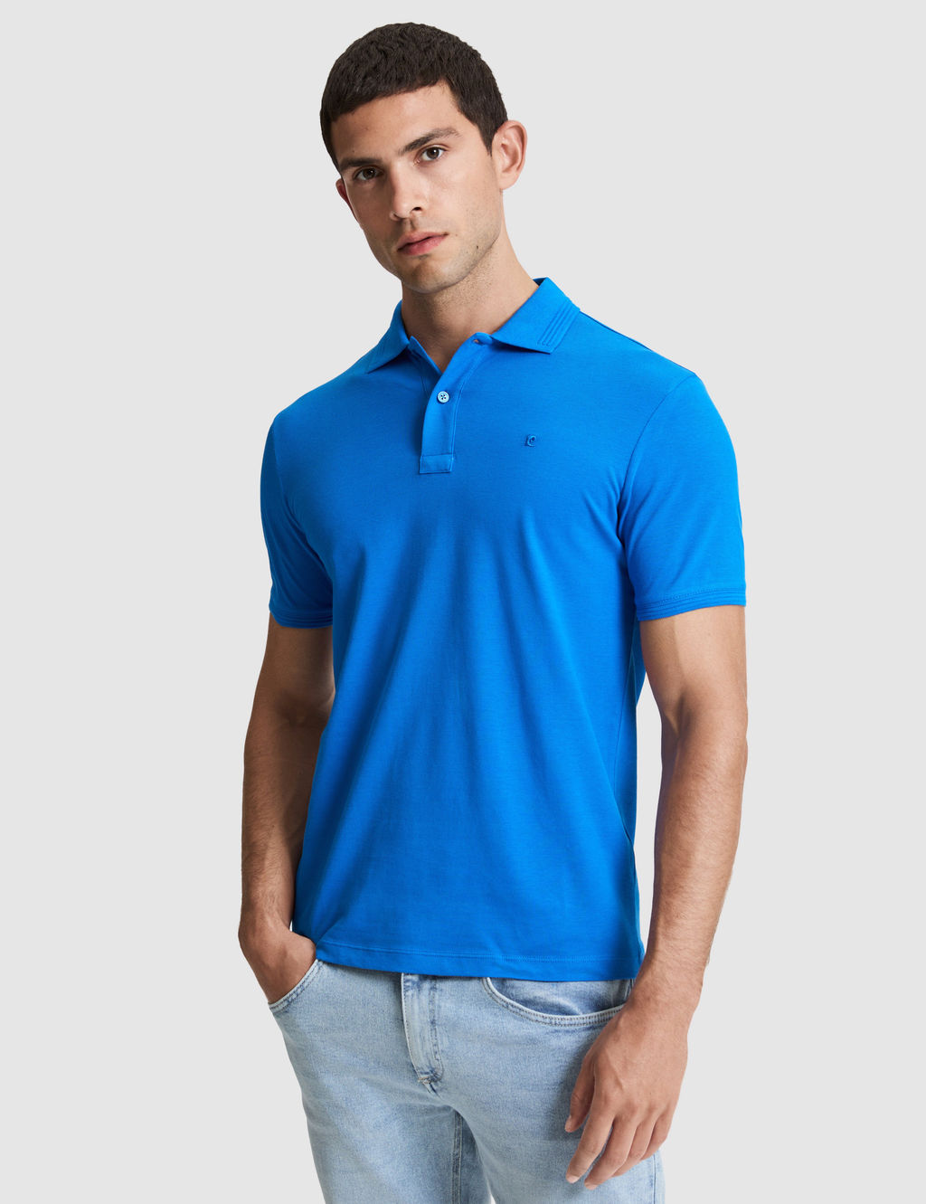 Sax Slim Fit %100 Pamuk D__meli Polo Yaka Basic Ti__rt
