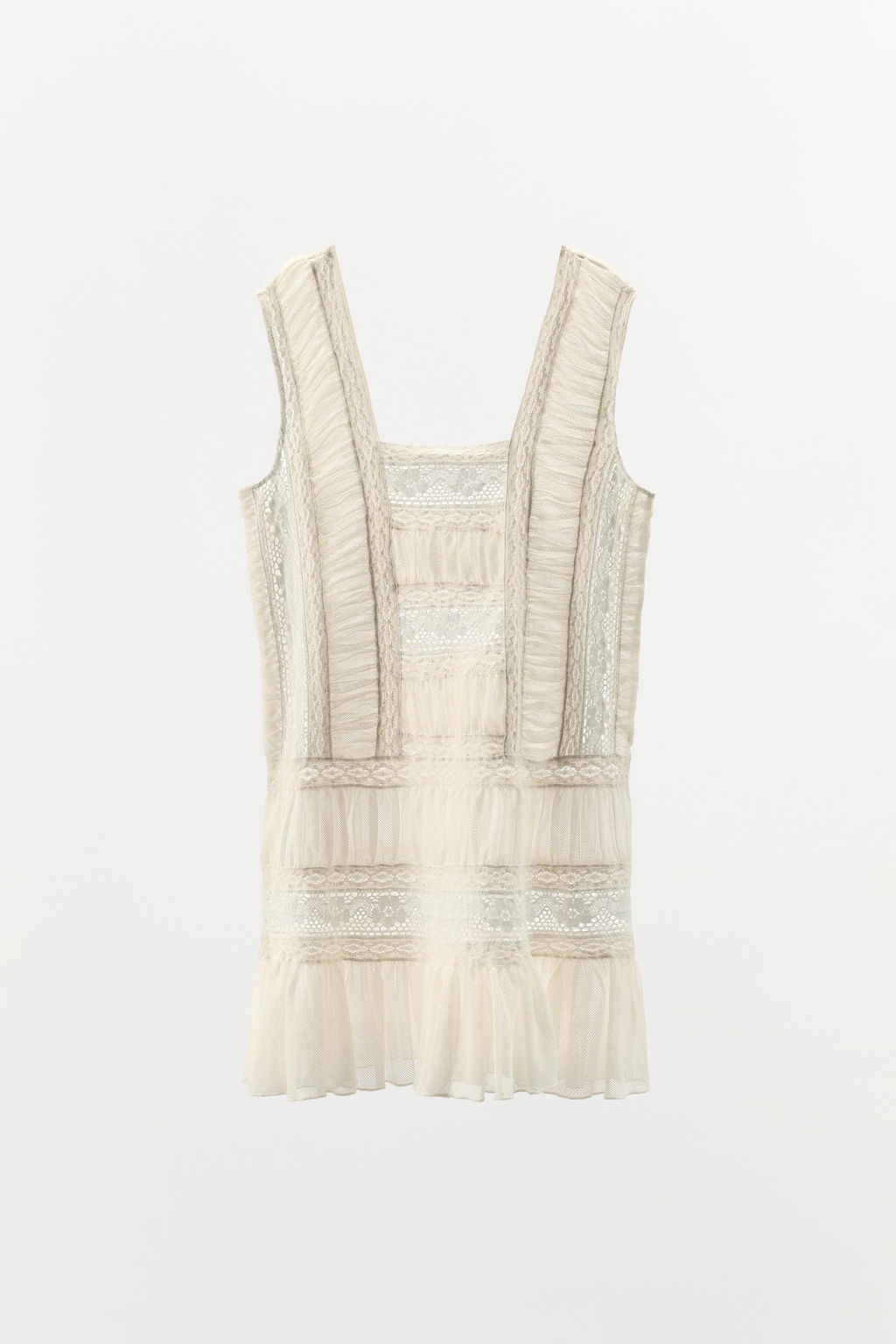 PLEATED LACE DRESS - Zara фото 6