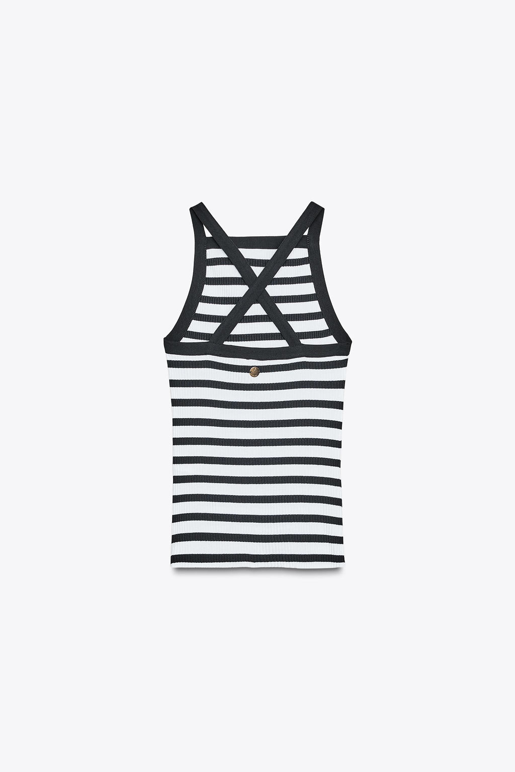 ZARA STRIPED BROOCH TOP  фото 13