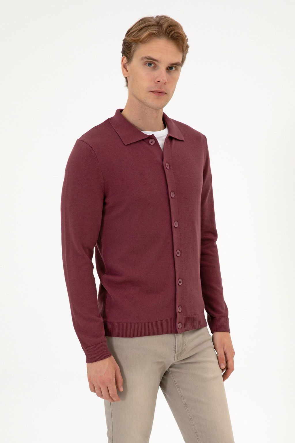 Erkek Bordo Basic Triko H_rka - U.s. polo assn фото 8