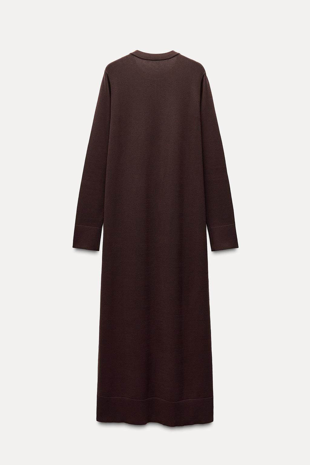LONG PLAIN KNIT DRESS - Zara фото 6