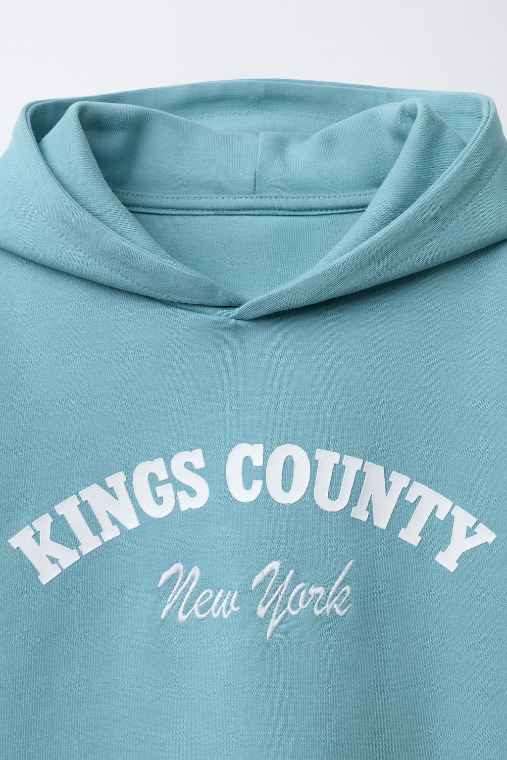SLOGAN SHORT SLEEVE HOODIE - Zara фото 3