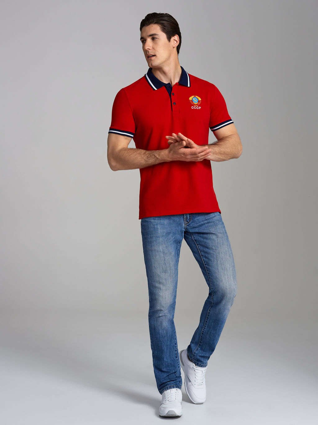 Поло мужское СССР 65M-RR-1783 RED-N-ROCKS - Addic фото 2