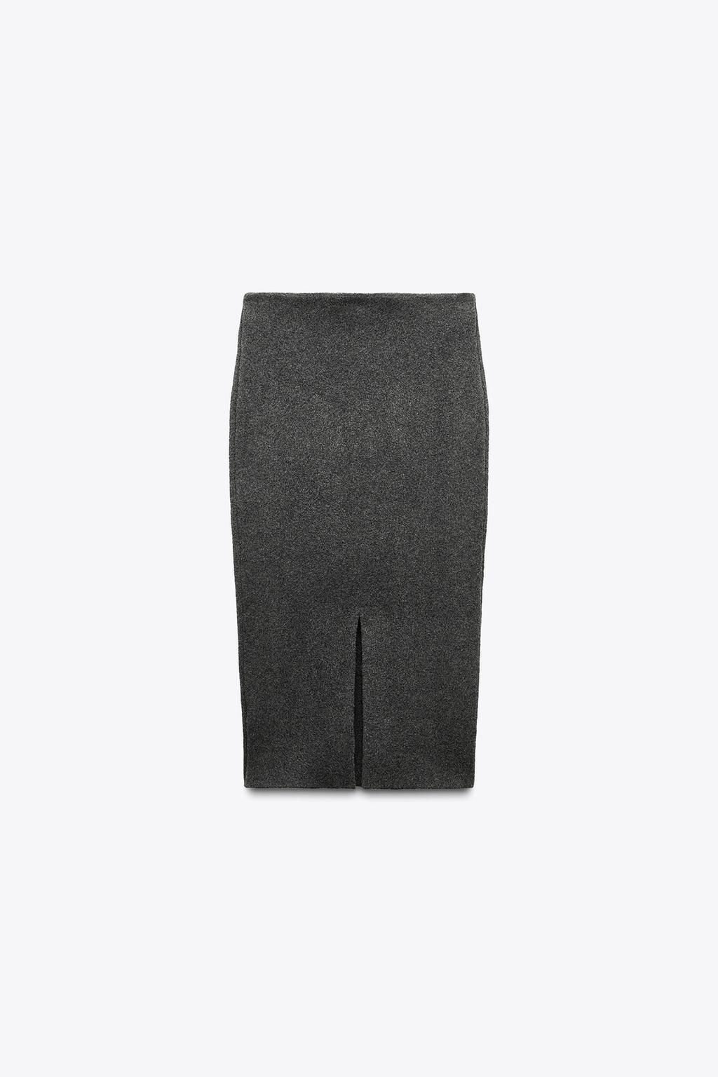 PLAIN KNIT MIDI SKIRT - Zara фото 7