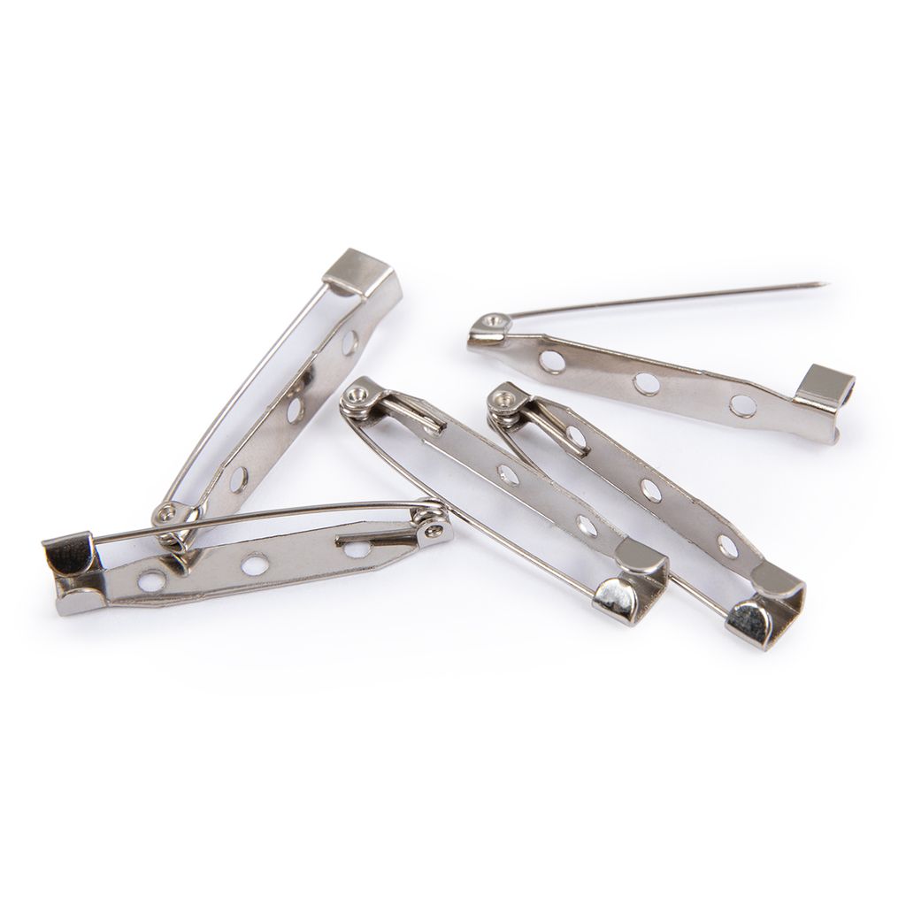 Zlatka Заготовки для броши DC-315 3.5 см 50 шт 3 шт №02 под никель