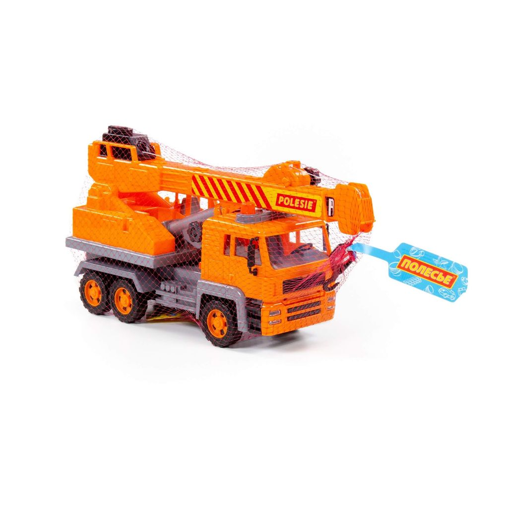 Алмаз, автомобиль-кран №2 инерционный (в сеточке) - Полесье фото 6