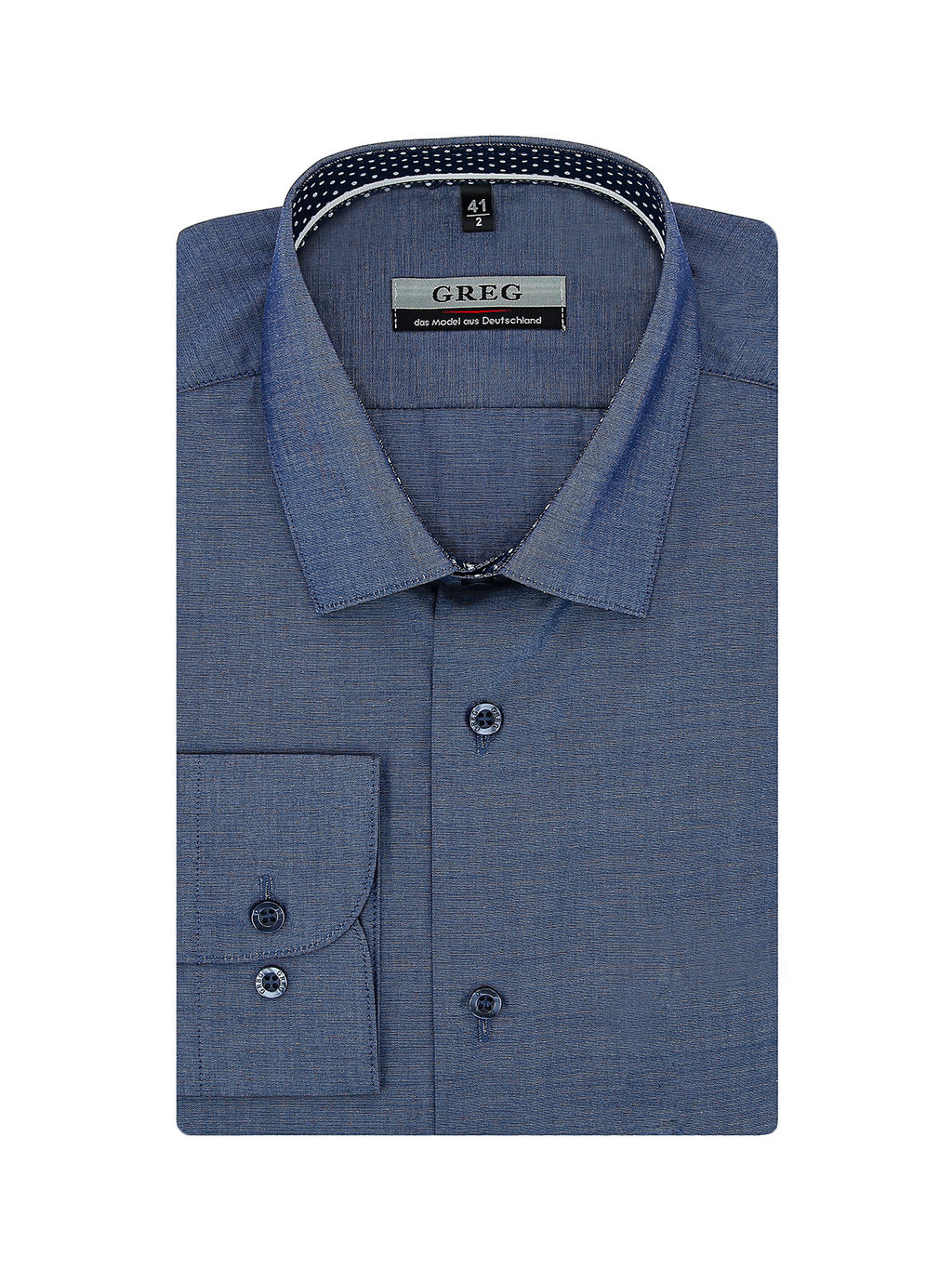 Сорочка мужская длинный рукав GREG 230/238/3086/ZV/1p  фото 2