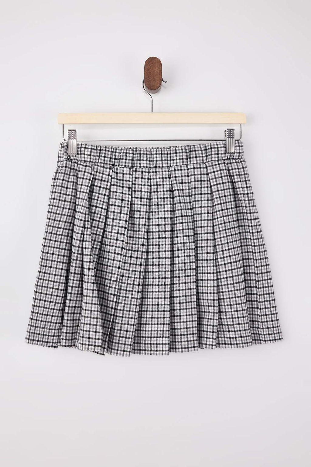Cok Renkli Ekoseli Piliseli Mini Kumas Etek TWOSS26ET00037 - Trendyolmilla фото 2
