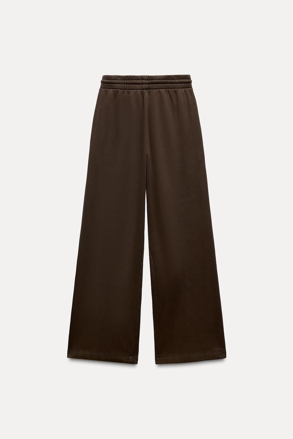 FADED WIDE-LEG TROUSERS - Zara фото 5