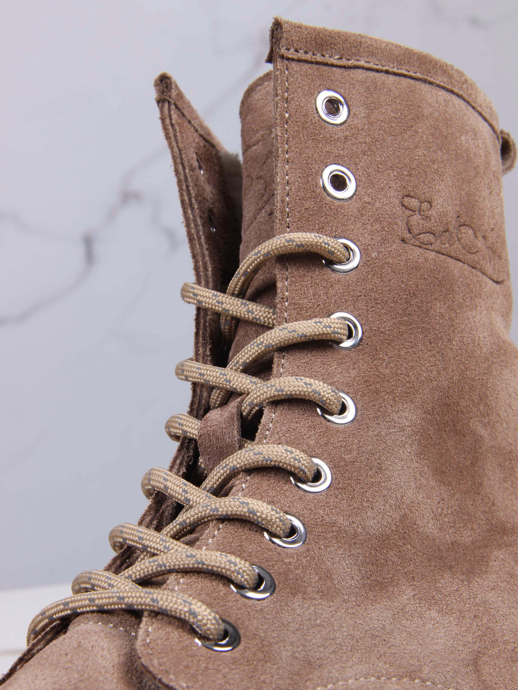 Ботинки 329.21153bе. серо коричневый замша/Байка