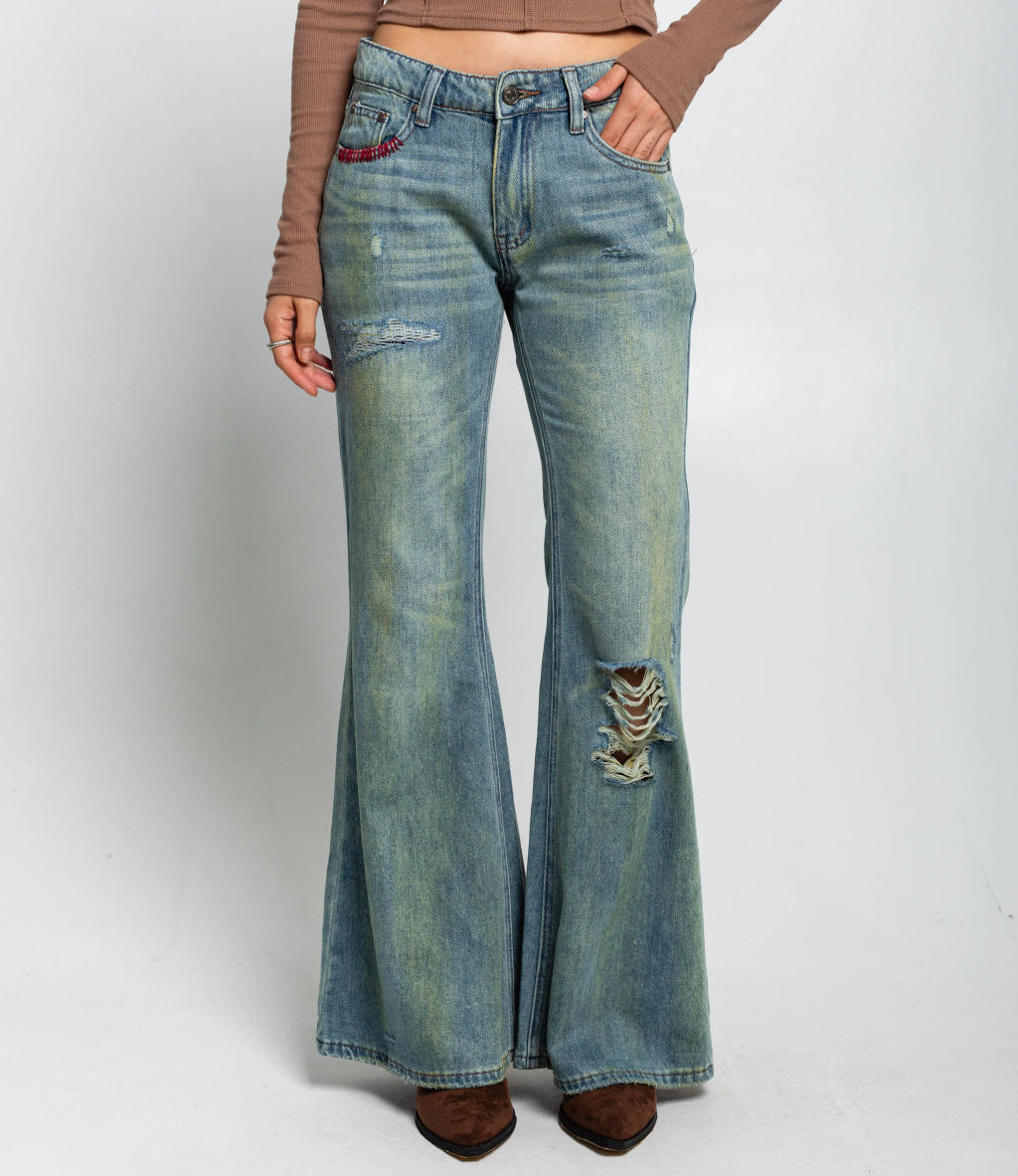 Джинсы #КТ3239, голубой - Dommod фото 2