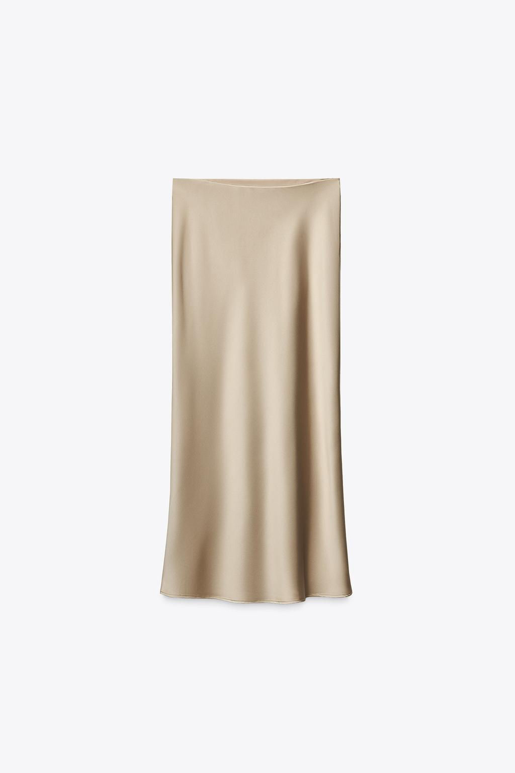 SATIN MIDI SKIRT - Zara фото 10