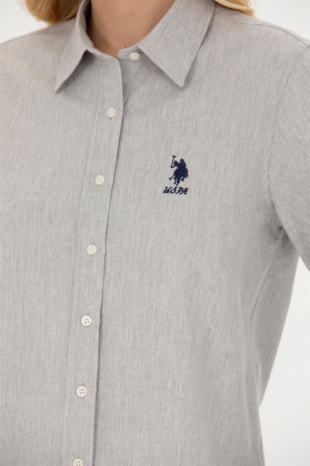 Женская рубашка с длинным рукавом Stone - U.s. polo assn фото 7