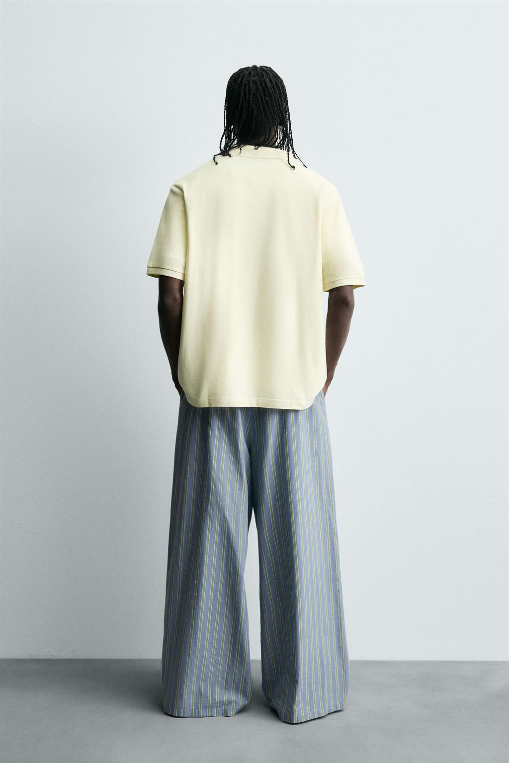 STRIPED OVERSIZE FIT TROUSERS