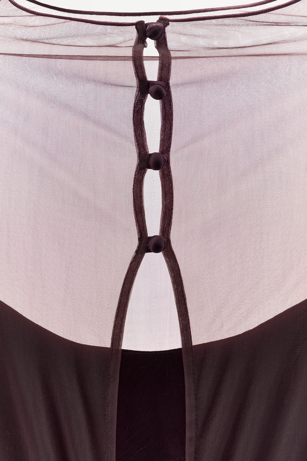 LONG SATIN MESH DRESS - Zara фото 7