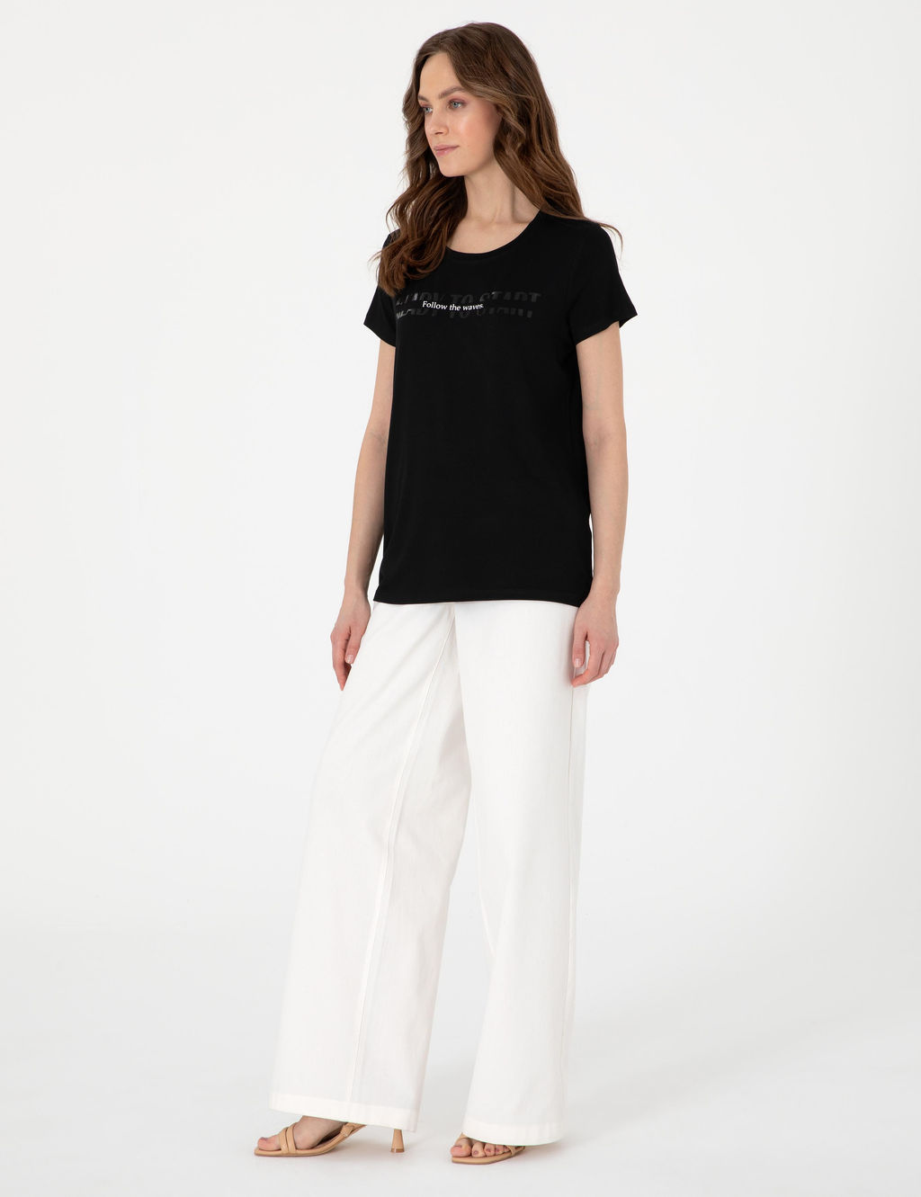 Siyah Regular Fit Ti__rt