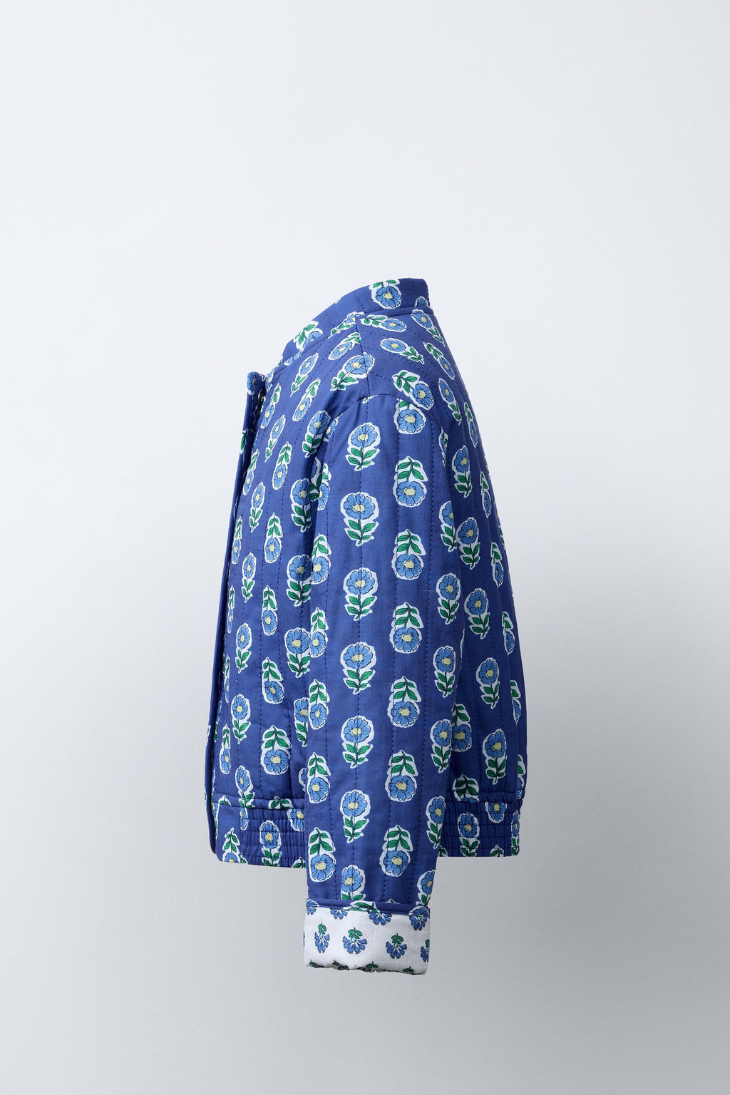 FLORAL PRINT PADDED JACKET