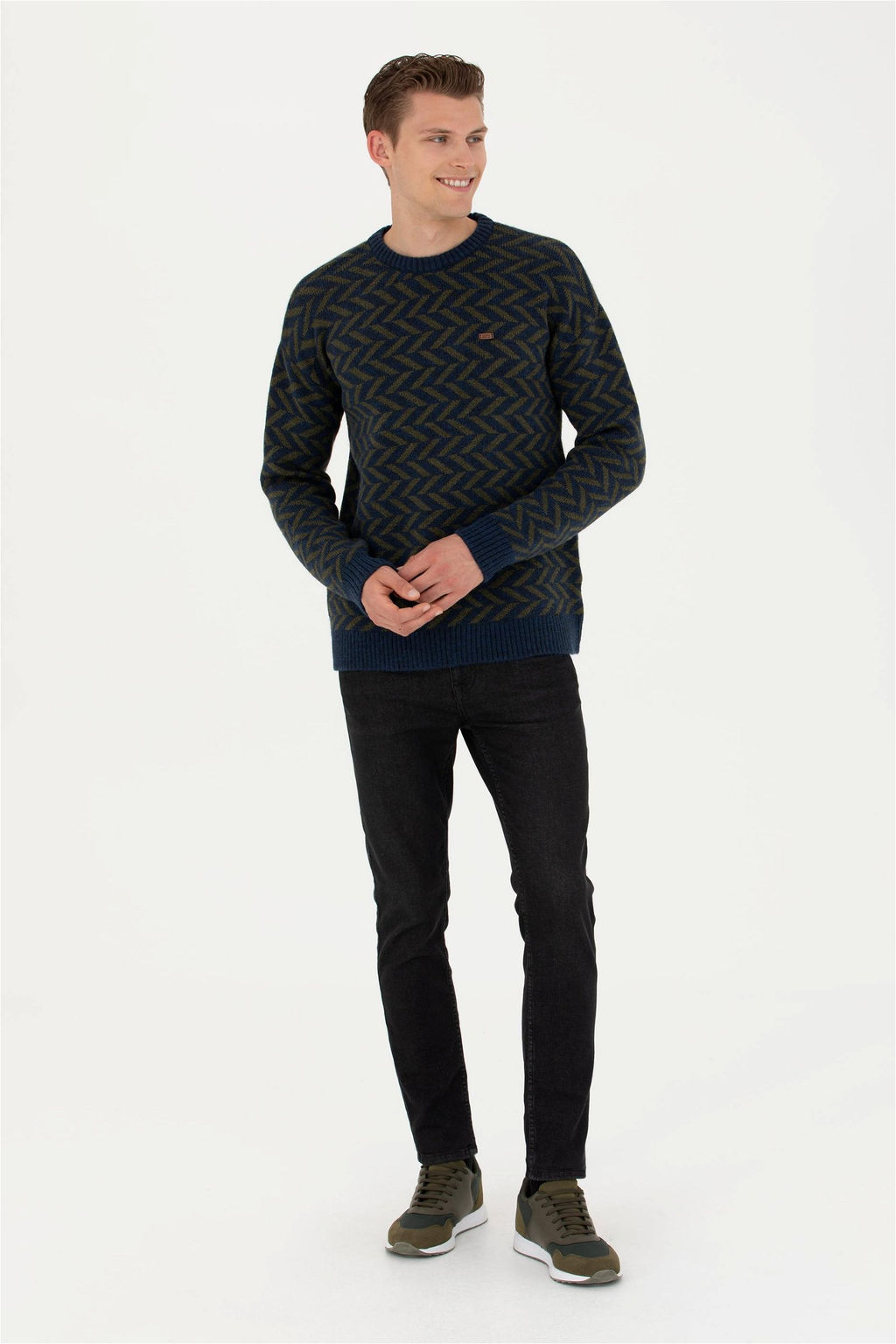 Мужской темно-синий свитер - U.s. polo assn фото 11