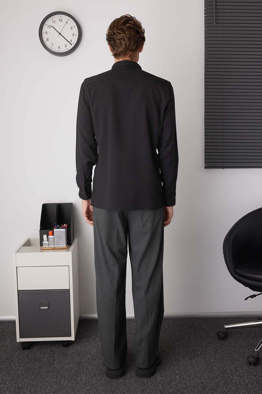 Beyaz Fitted Erkek Gomlek TMNAW26GO00002 - Trendyolmilla фото 13