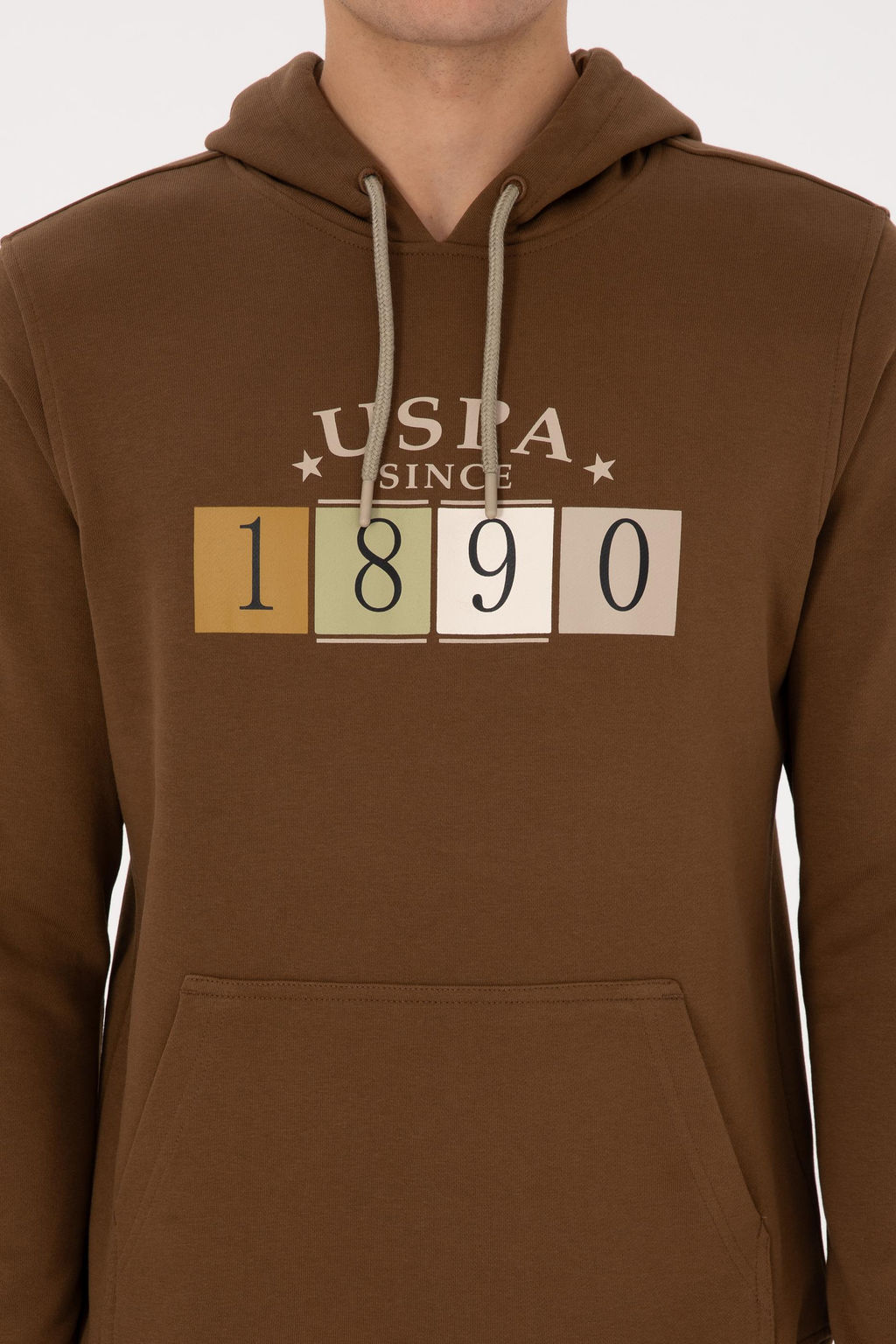 Erkek Regular Fit Kap__onlu Haki Sweatshirt - U.s. polo assn фото 6