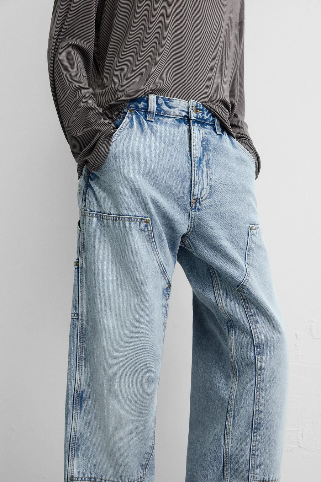 CARPENTER STRAIGHT-LEG JEANS - Zara фото 6