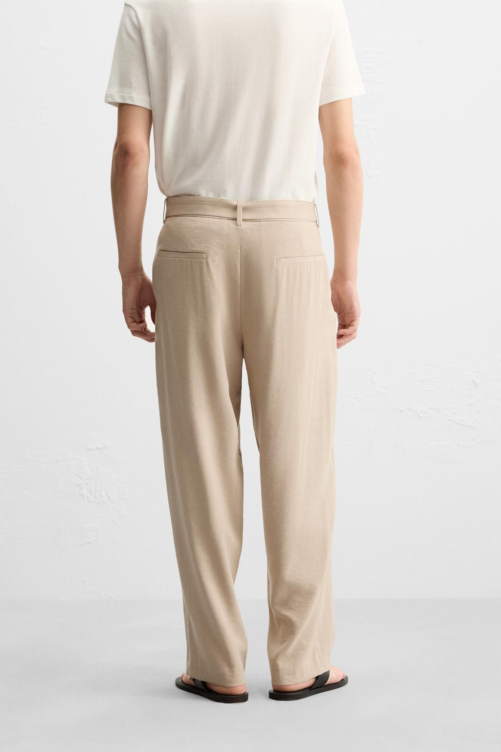 PLEATED TROUSERS WITH BELT - Zara фото 13
