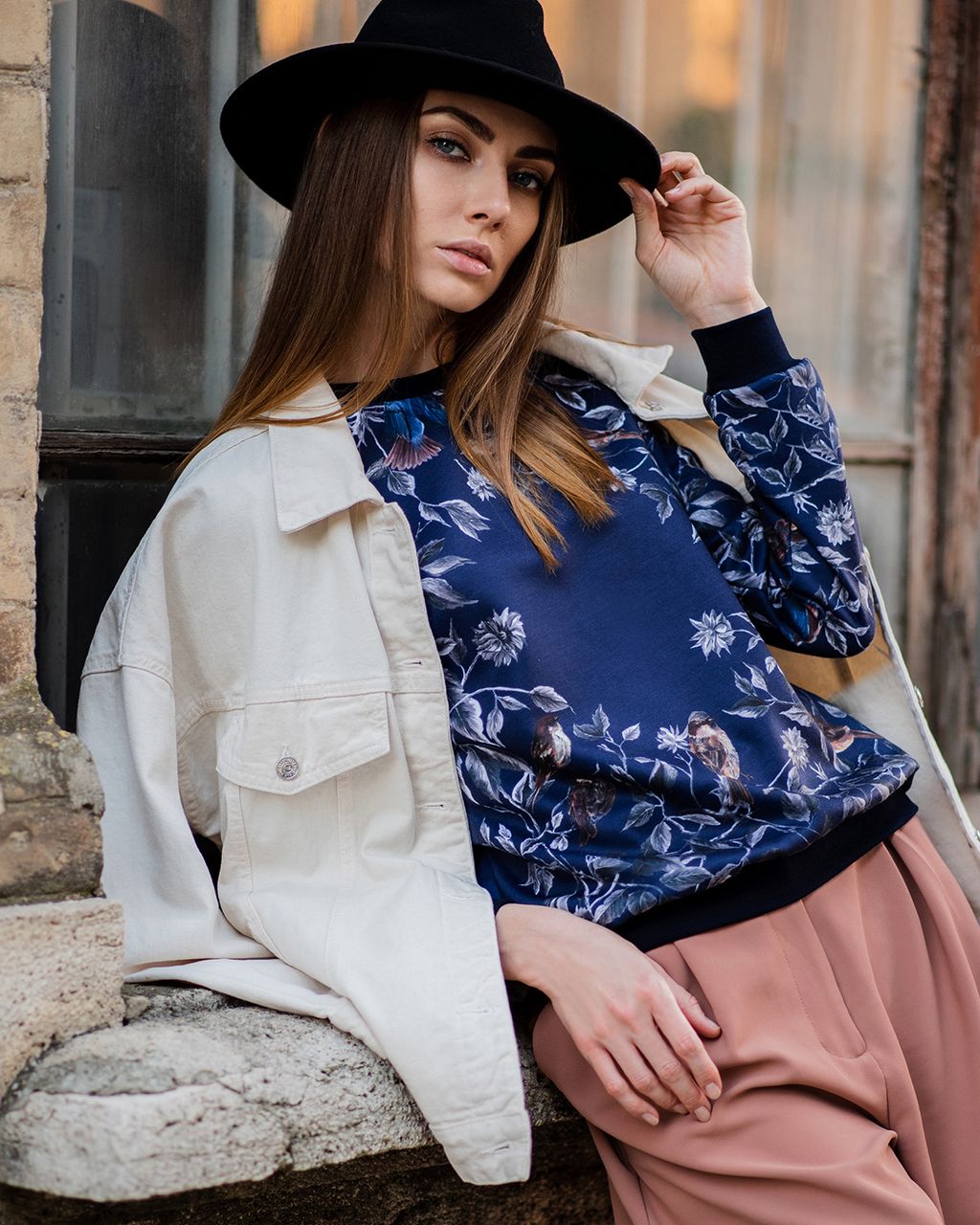 Свитшот с однотонными манжетами джемпер - Sahar art lab фото 4