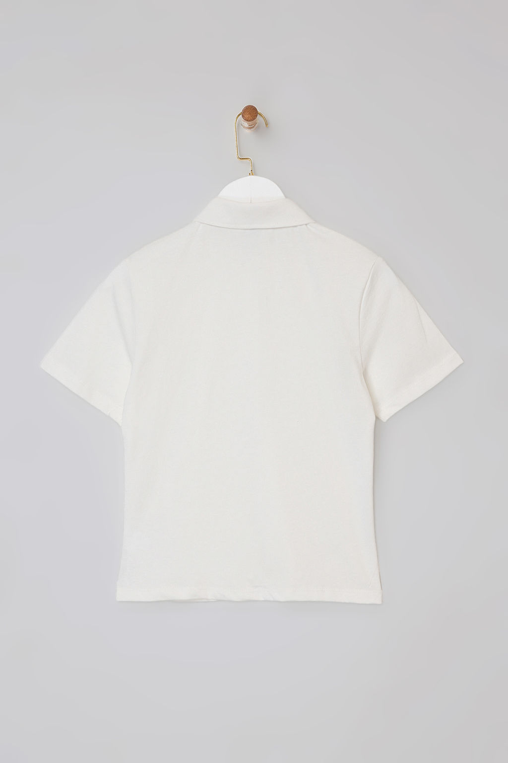 Lacivert Regular/Normal Kal?p Polo Yaka Dikis Detayl? Tok %100 Pamuk Orme Bluz TWOSS26BZ00043 - Trendyolmilla фото 2