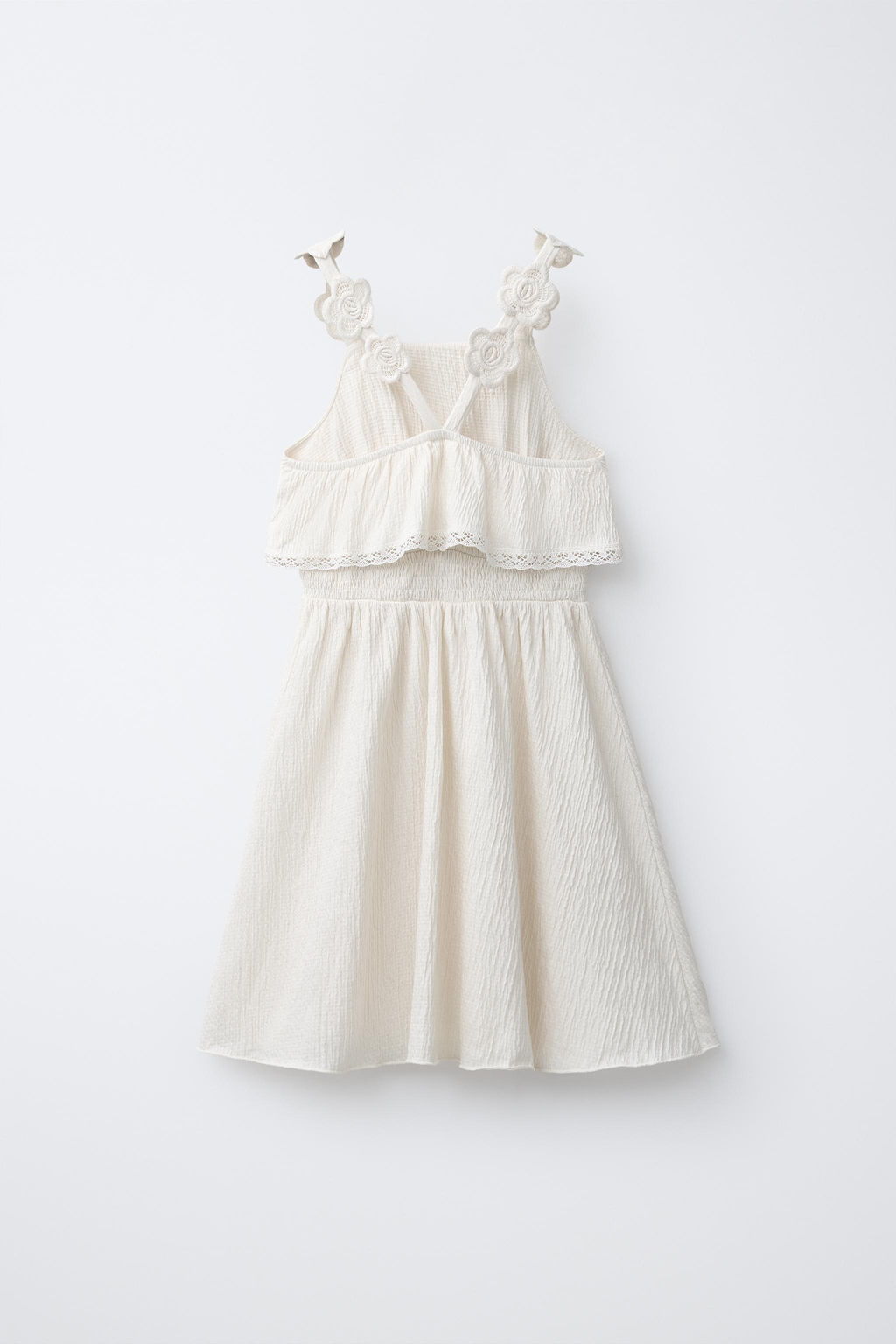 VESTIDO FLORES BORDADAS / Crudo - Zara фото 2