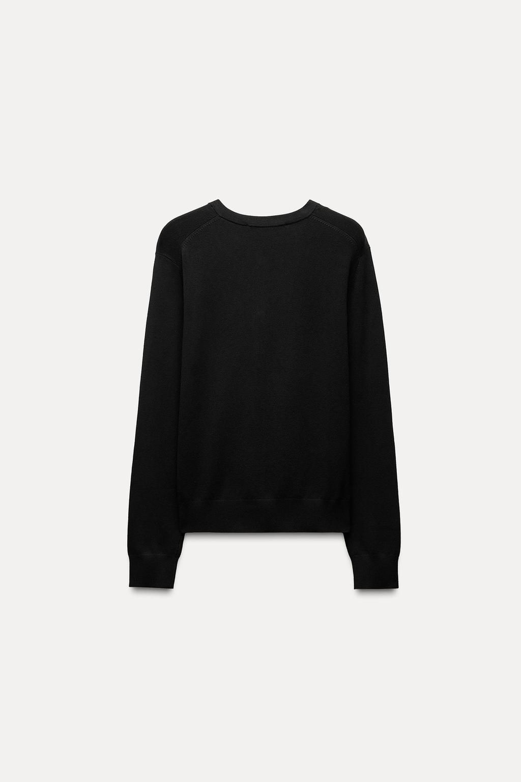 PLAIN KNIT CARDIGAN WITH GOLD BUTTONS - Zara фото 8