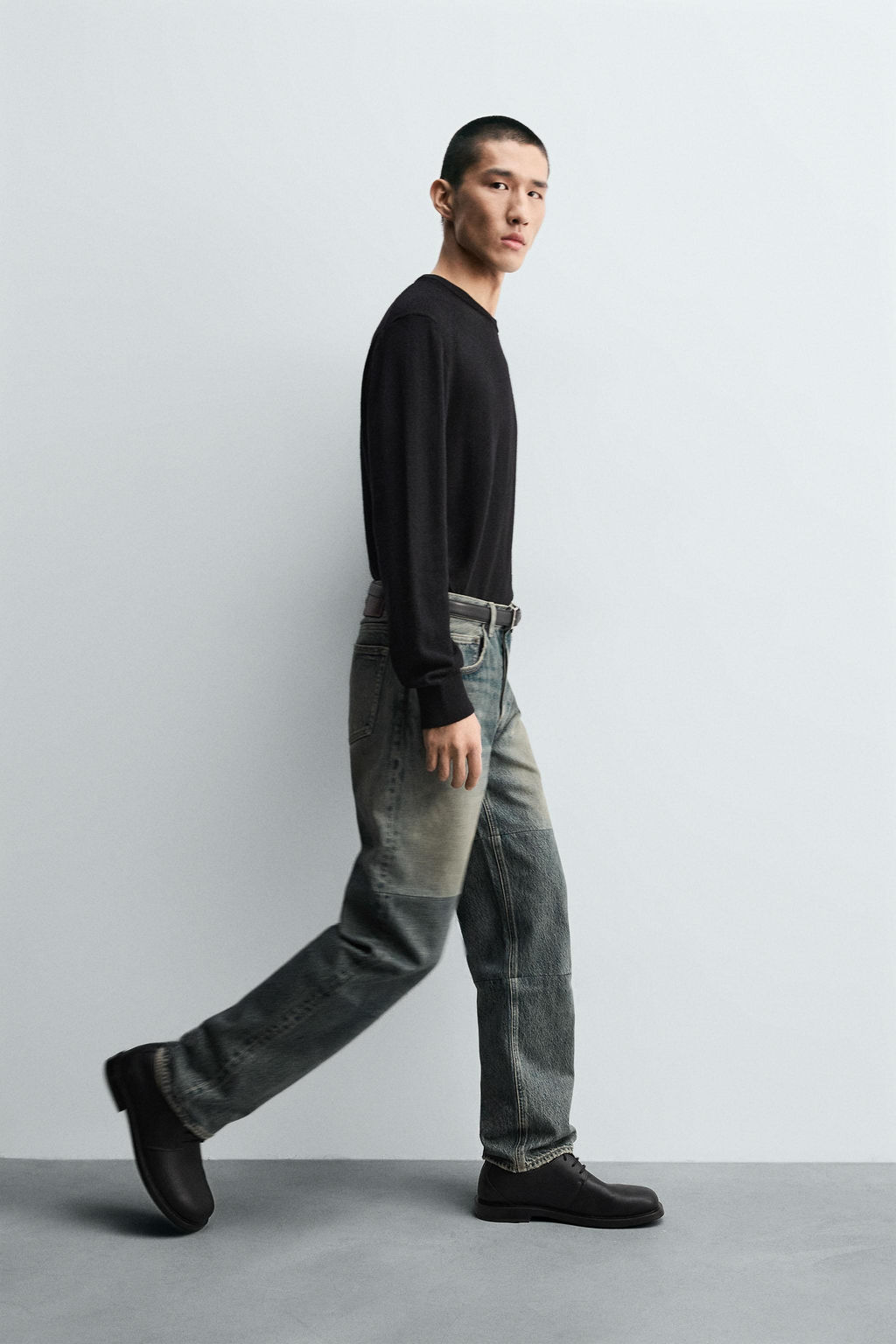 STRAIGHT FIT JEANS WITH SEAMS - Zara фото 4