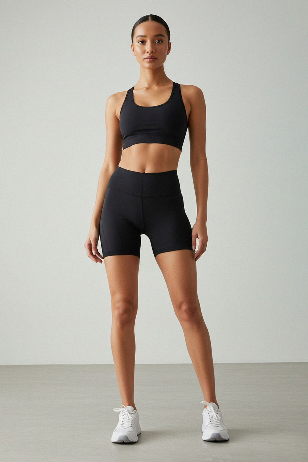 TRENDYOLMILLA Siyah Toparlay?c? Orme Spor Sort/K?sa Tayt TWOSS21SR0545  фото 34