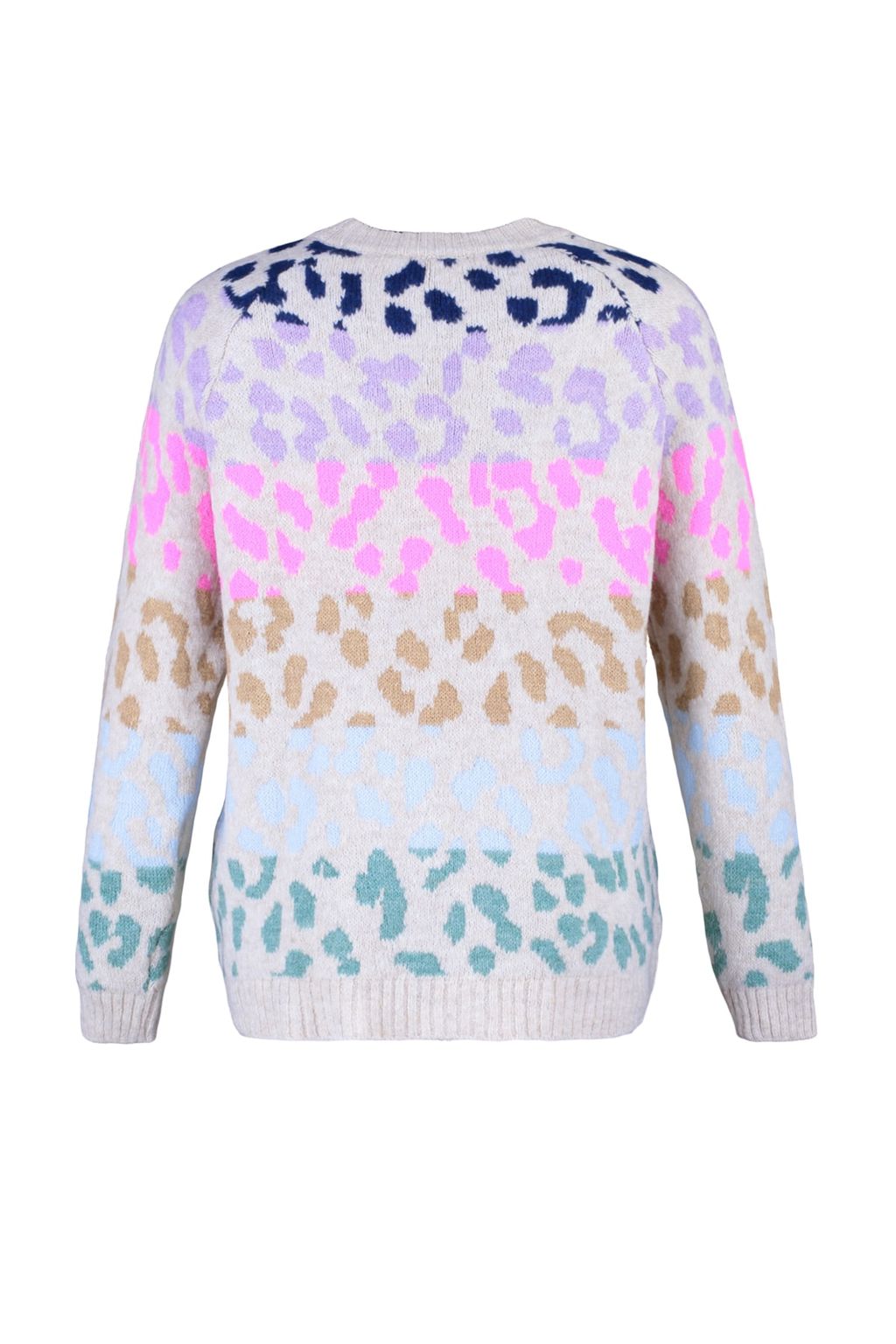 Tas Yumusak Dokulu Leopar Desenli Triko Kazak TWOAW22KZ0427 - Trendyolmilla фото 8