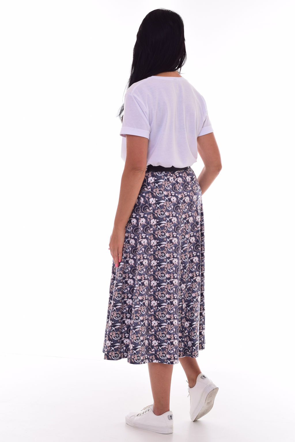 *Юбка женская Ф-9-02 (цветы)