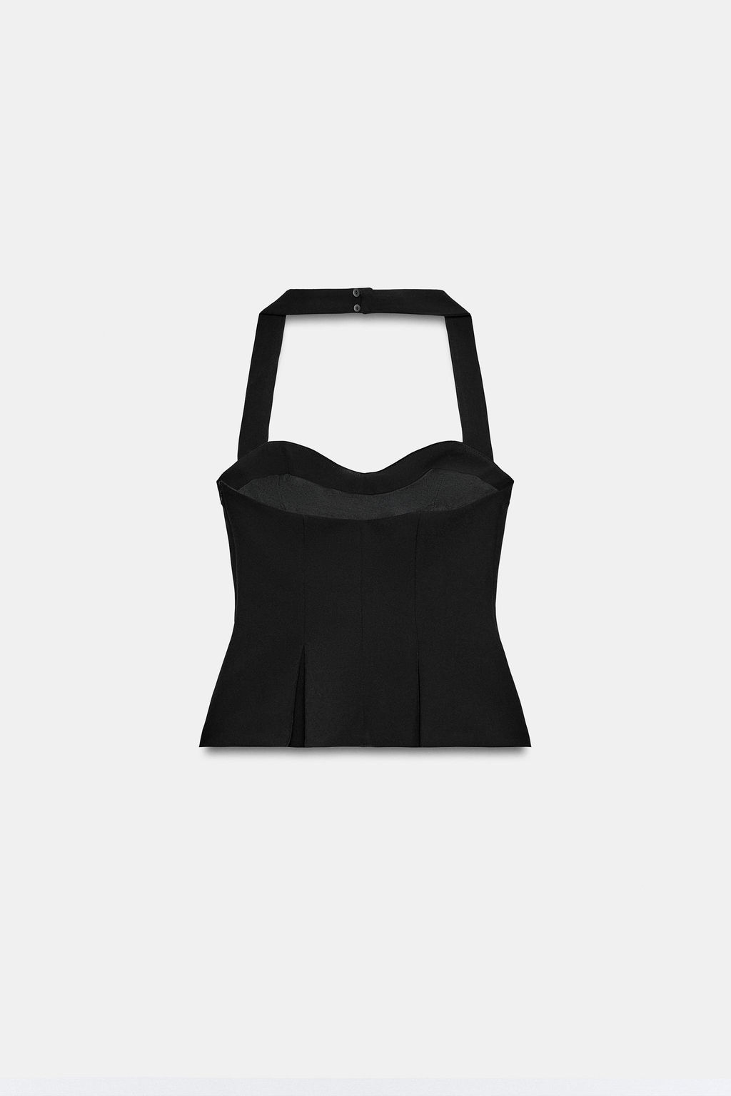 TOP HALTER PLIEGUES / Negro - Zara фото 6