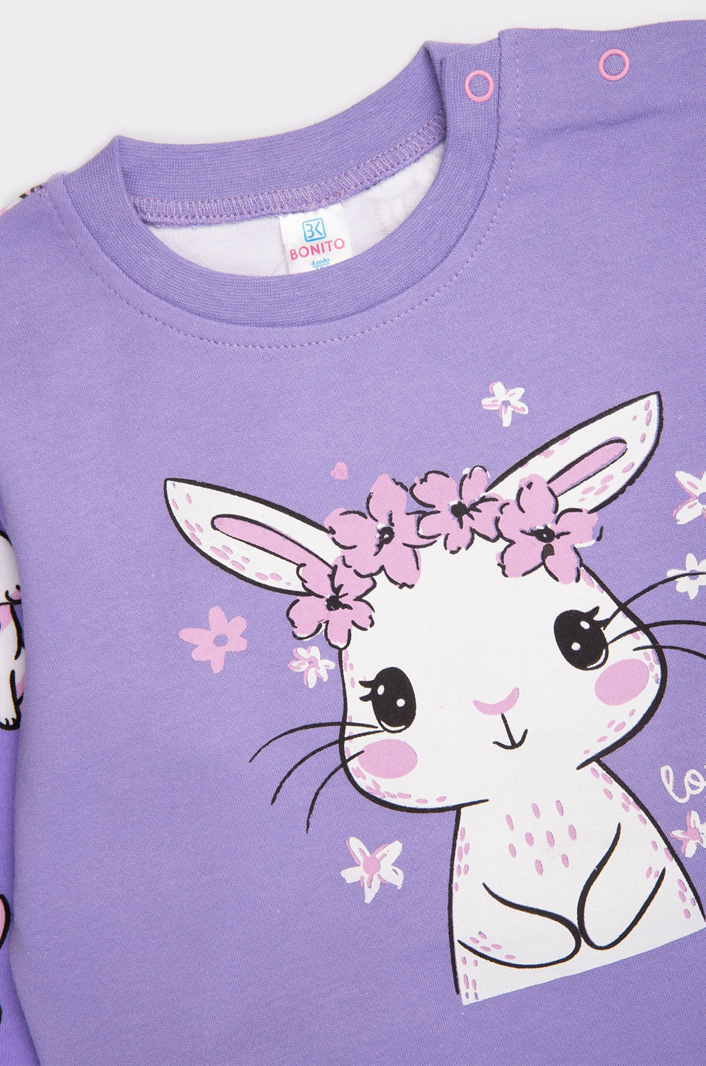 Хлопковая пижама для девочки Bonito  фото 2