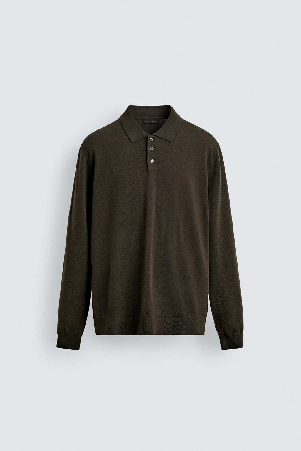 WOOL KNIT POLO SHIRT - Zara фото 13