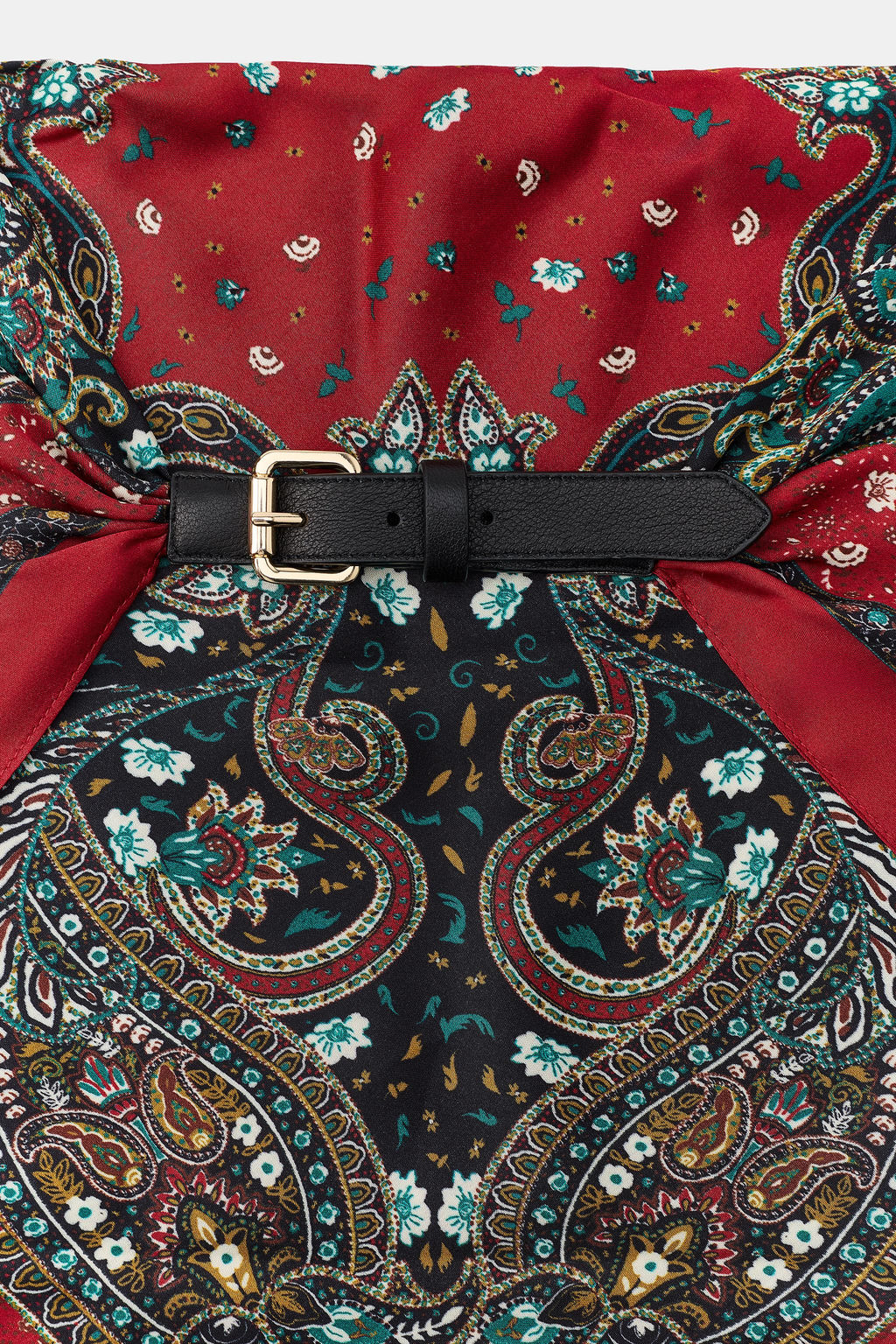 CINTUR?N PA?UELO ESTAMPADO / Granate - Zara фото 2