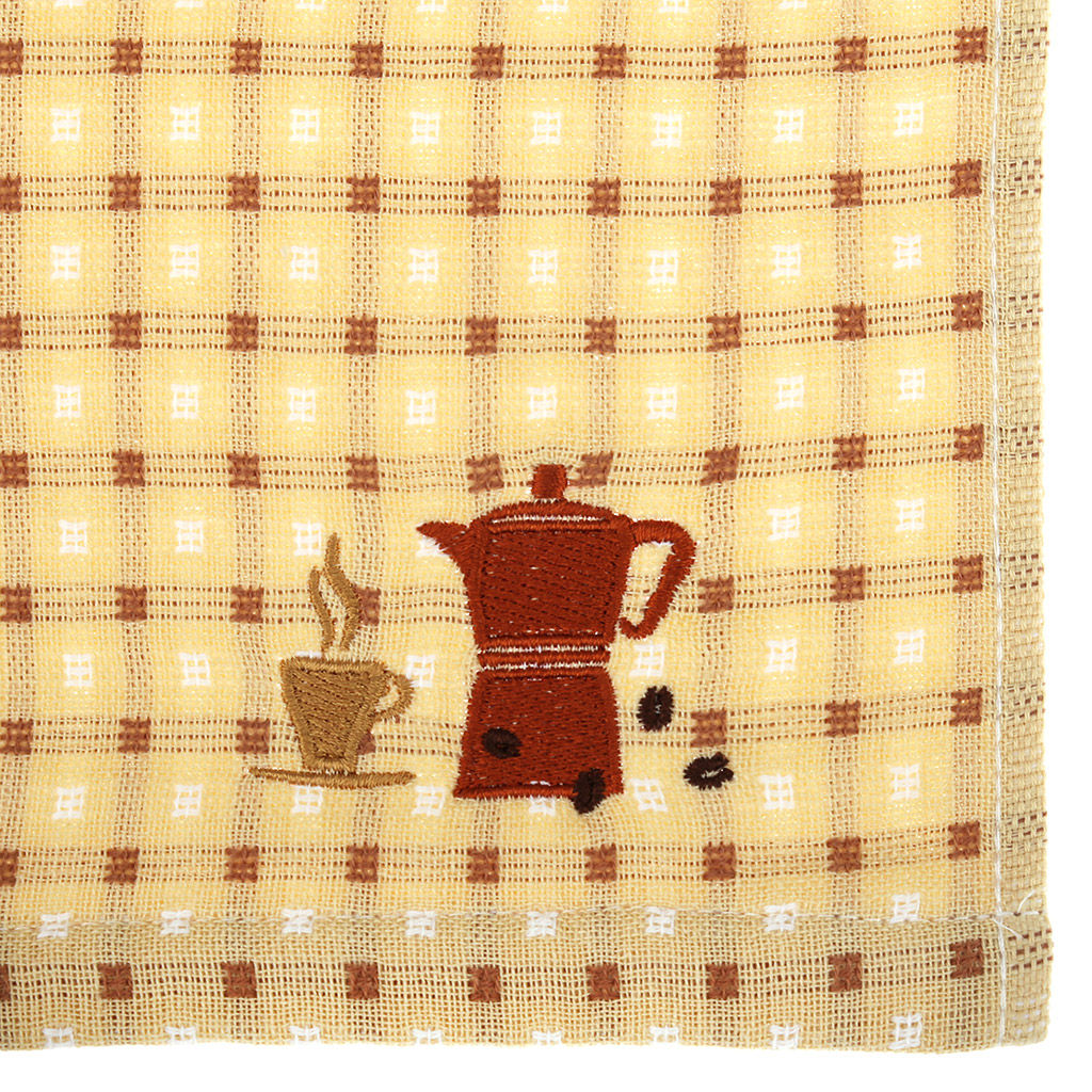 Полотенце кухонное Кофе 34х78см, лен+махра, 100% хлопок, цвета микс, Bolangde (Китай) - Домашняя Мода фото 2