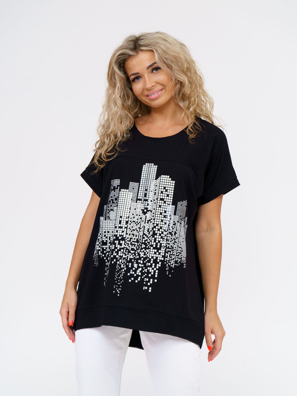 864 Футболка "Черный"