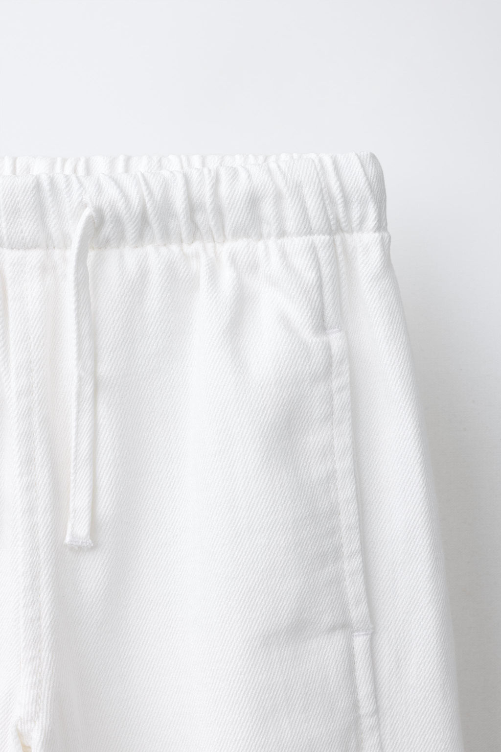 JEANS WIDE LEG CORDONES / Blanco - Zara фото 3