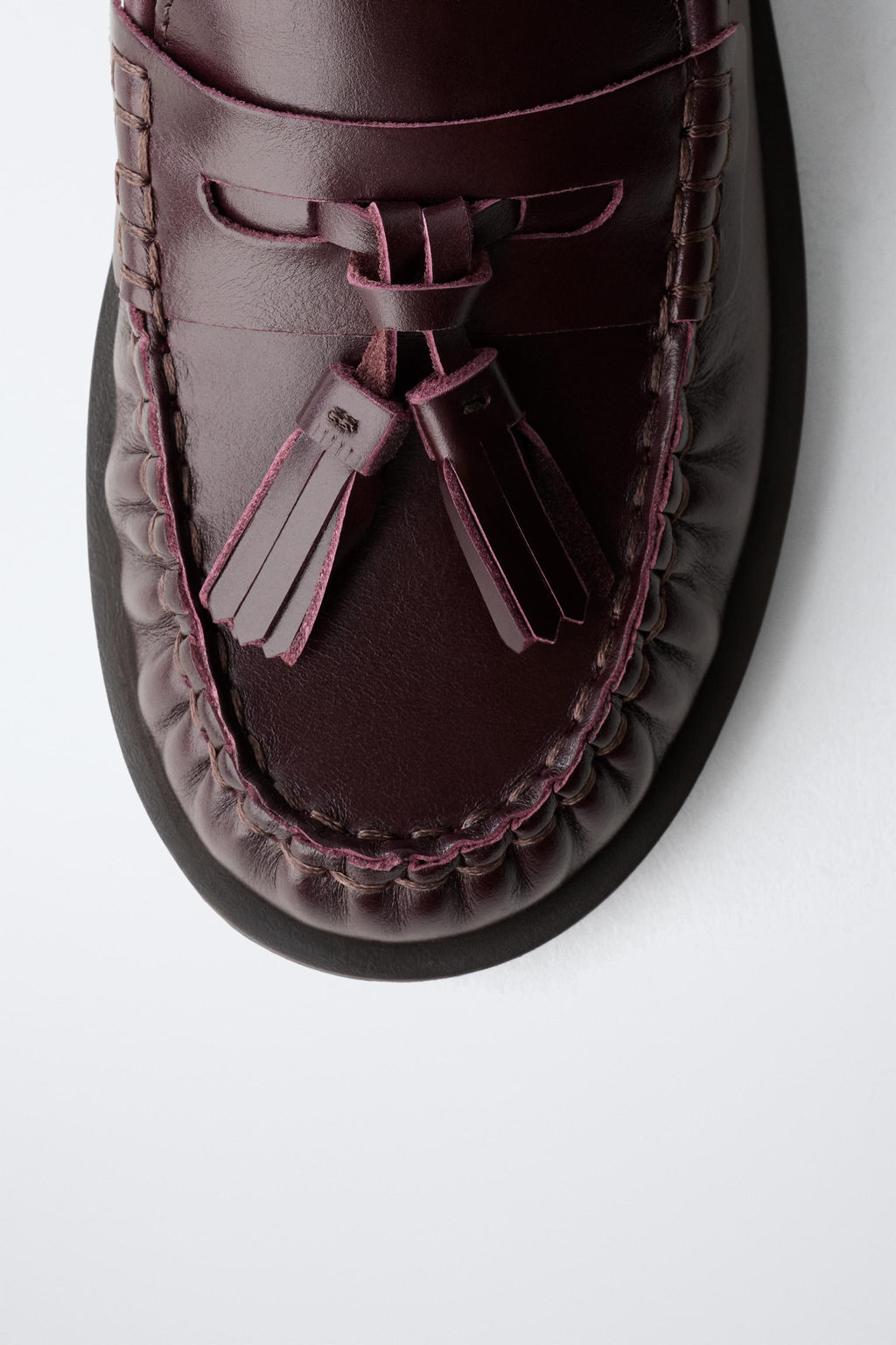 LEATHER TASSEL LOAFERS LIMITED EDITION - Zara фото 17