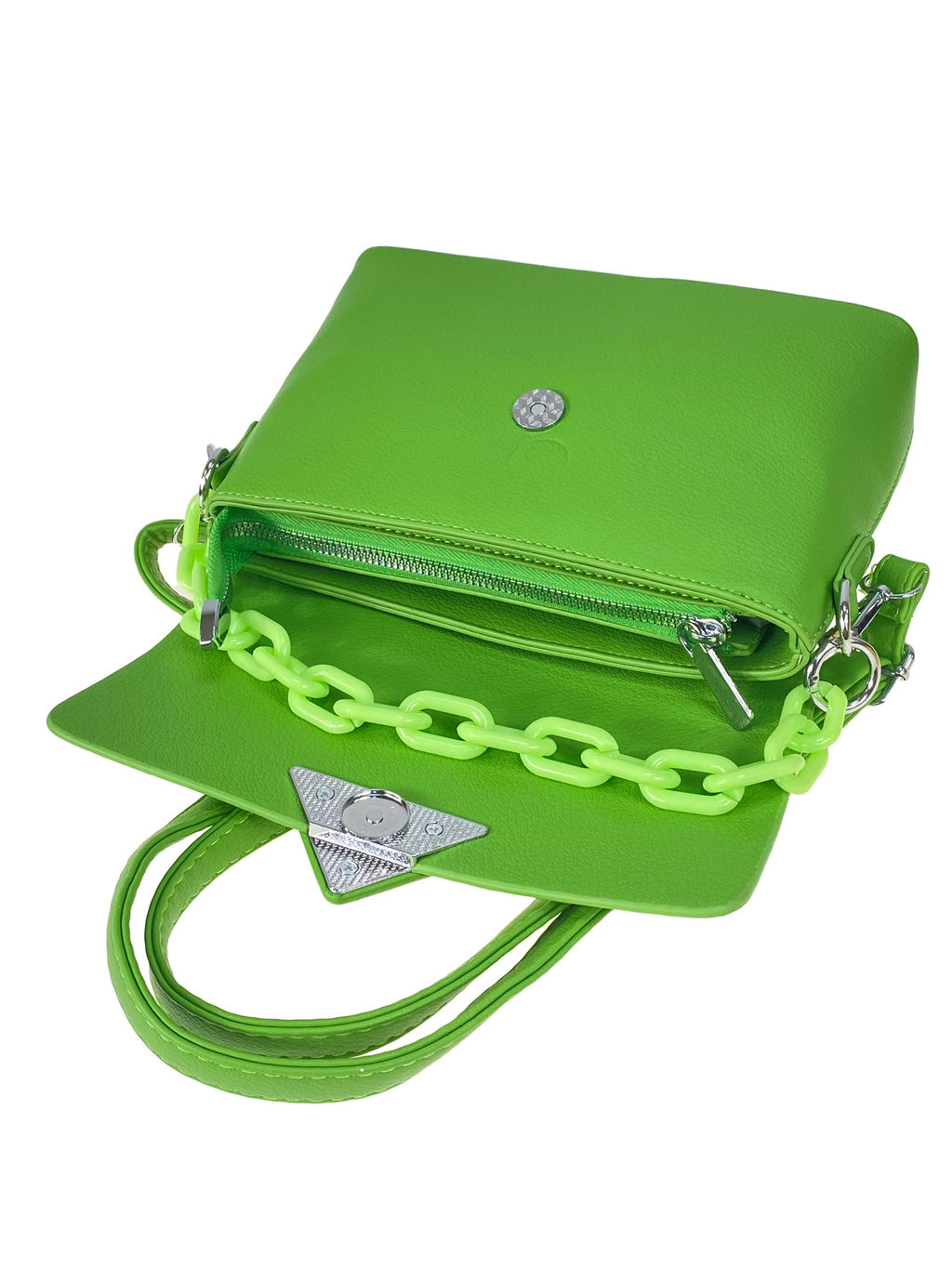 Женская сумка из искусственной кожи, цвет зеленый - Greta фото 2