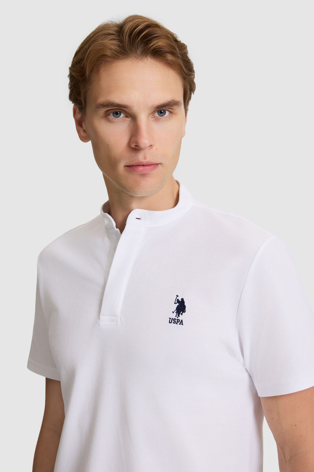 Erkek Beyaz Regular Fit Hakim Yaka TiЕГrt - U.s. polo assn фото 2