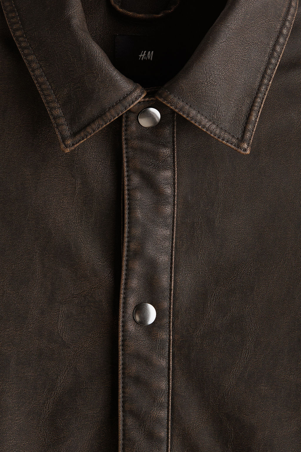 Sobrecamisa revestida Regular Fit - H&m фото 5