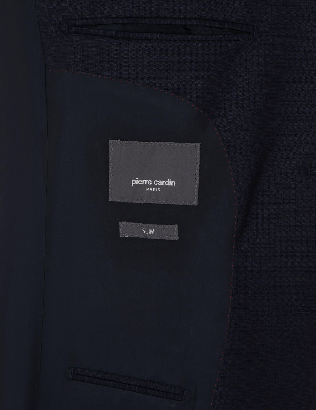Lacivert Slim Fit Tak_m Elbise